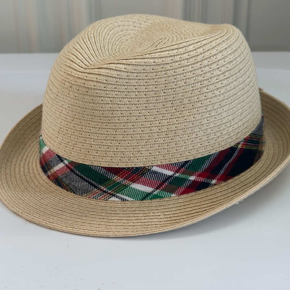 NWT straw  fedora/ boys one size by Toby designed in NY